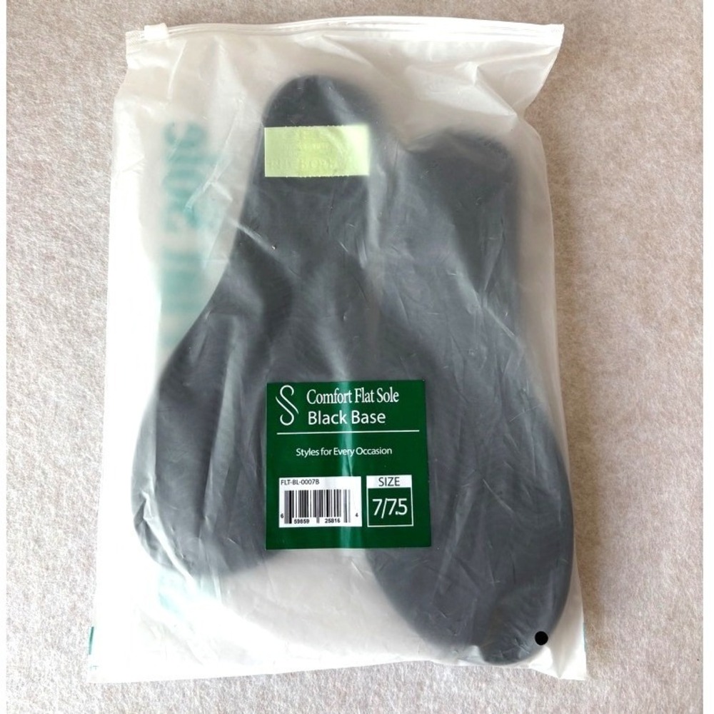 Solely Jane Comfort Flat Sole Black Base Size 7/7.5 Interchangeable Shoe NEW